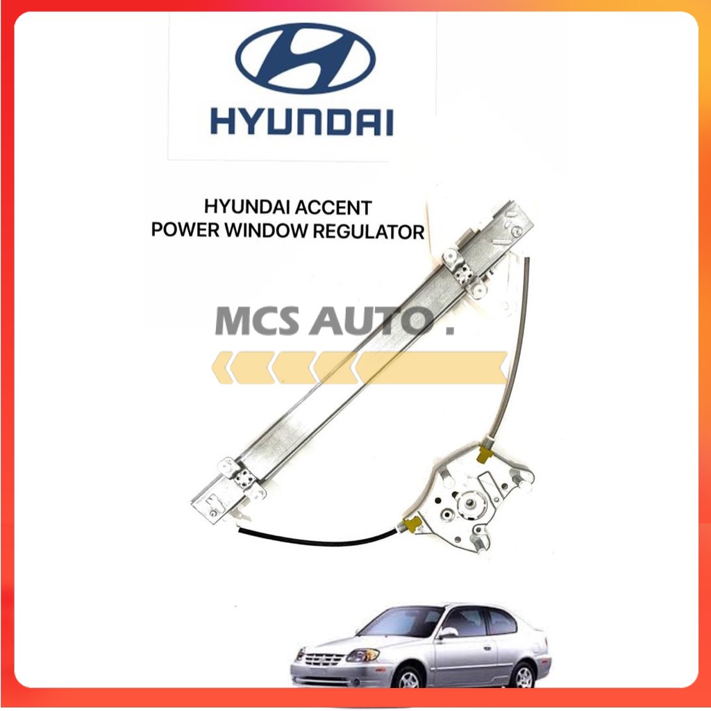 HYUNDAI ACCENT 2004 YEAR POWER WINDOW DOOR REGULATOR GEAR TINGKAP CERMIN KAKI Shopee Malaysia