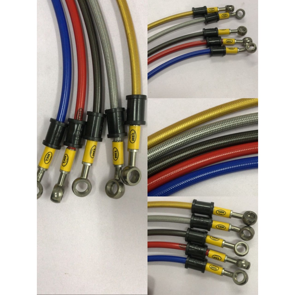 100 Original HEL Brake Hose Braided Stainless Steel Y15 Y16 RSX RS150