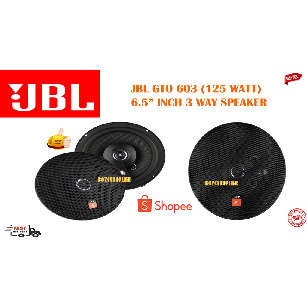 JBL GTO 603 (125 WATT) 6” INCH 3 WAY SPEAKER Shopee Malaysia