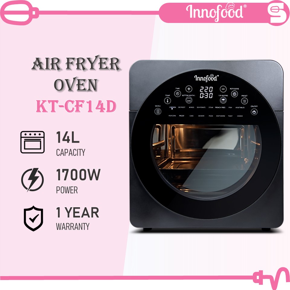 INNOFOOD Air Fryer Oven KTCF14D (14L/1700W) Digital Touch Control 16
