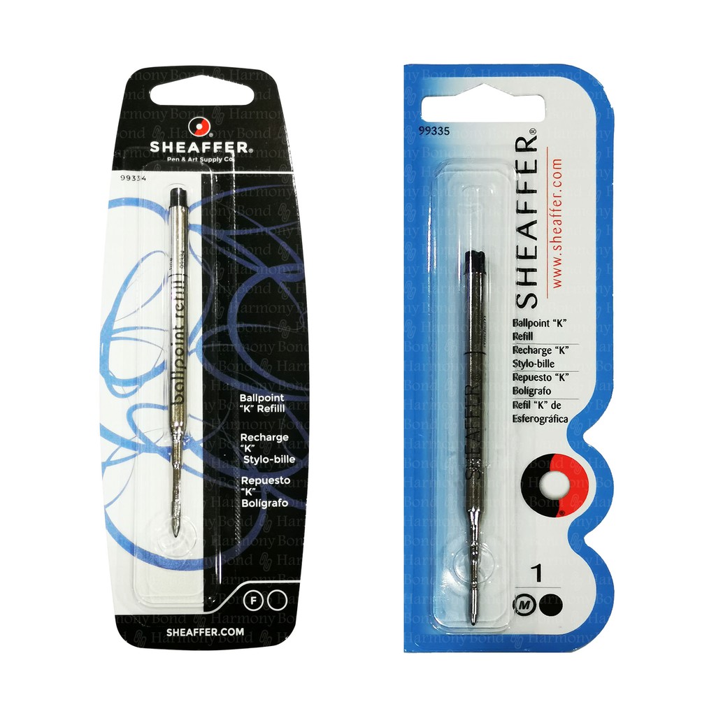 Sheaffer Ballpoint Refill "K" Refill BLACK Fine (99334) / Medium (99335
