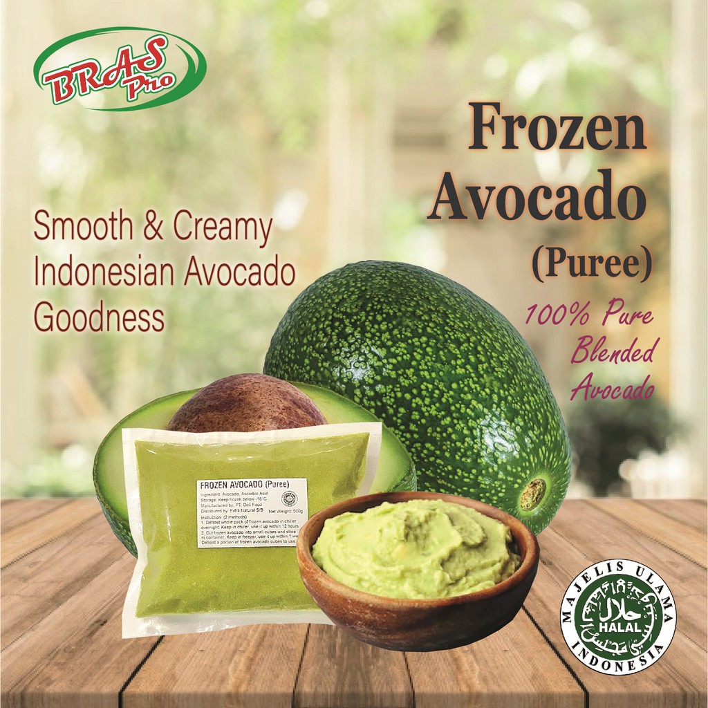 Braspro Frozen Avocado Puree (PM 1ST FOR OUTSTATION & OUTSKIRT SELANGOR