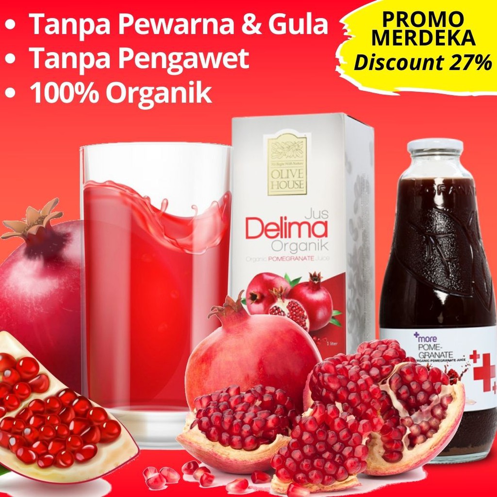 Jus Delima Olive House 100 Organik 200ml Shopee