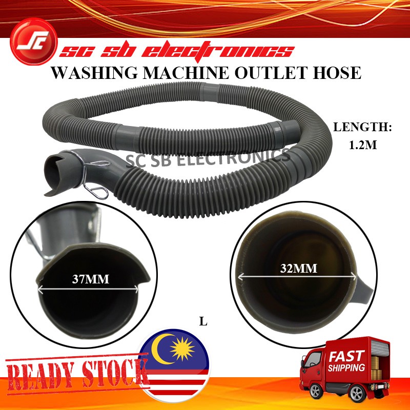 WASHING MACHINE DRAIN HOSE / OUTLET HOSE 1.2M L Shopee Malaysia