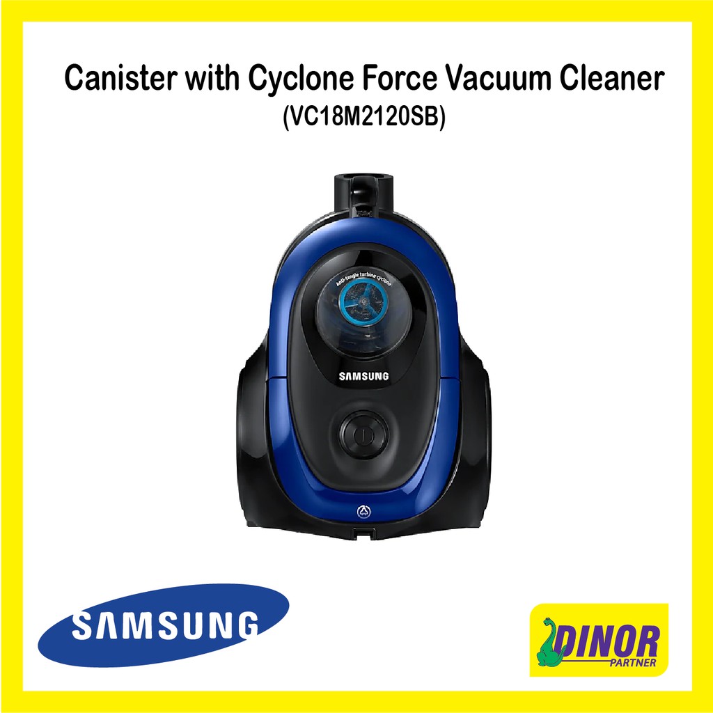Best SAMSUNG Canister with Cyclone Force Vacuum Cleaner VC18M2120SB