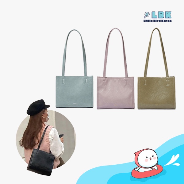 Stand Oil Oblong Bag Mini leather shoulder bag 5 colors / Korean