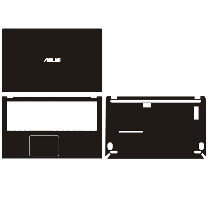 Laptop Black Matte Vinyl Skin Sticker Cover For ASUS VivoBook X512FA