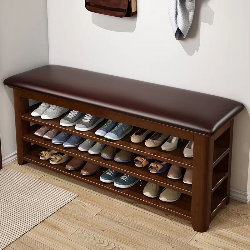 Cushion/Solid Wood Bench Chair/Kerusi Bangku Solid wood shoe changing