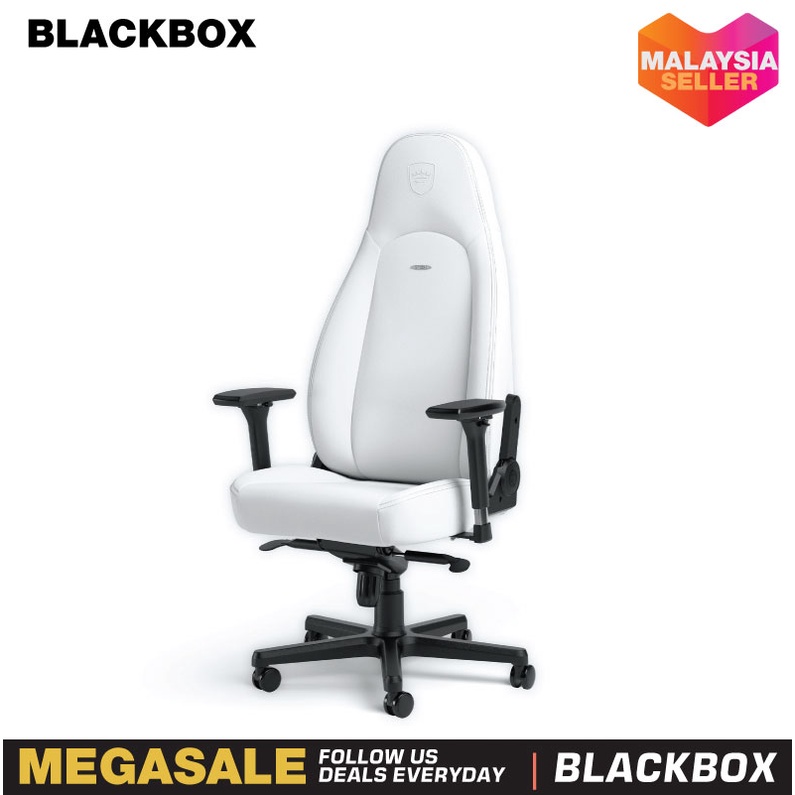 Noblechairs Icon Gaming Chair White Edition 2 Year Noblechairs