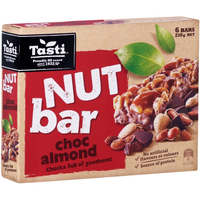 NEW ZEALAND TASTI NUT BAR 210g Shopee Malaysia
