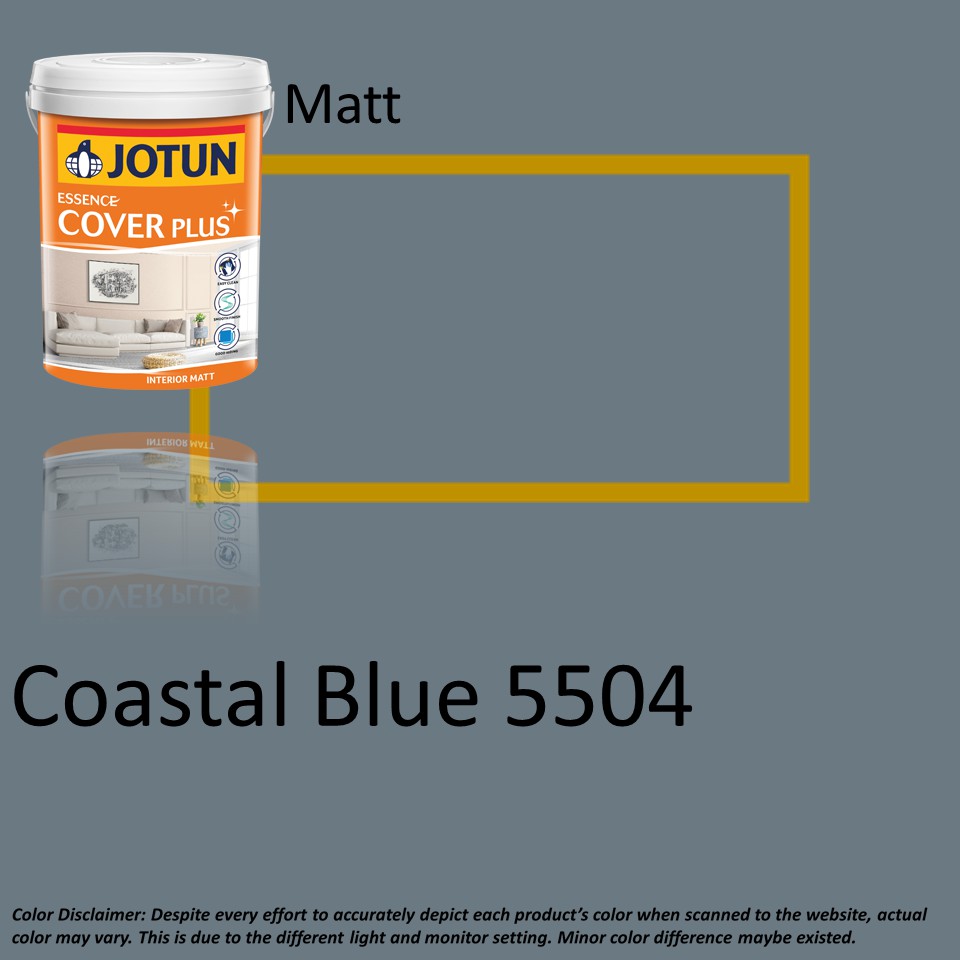 Jotun Paint 1L Essence Cover Plus Matt 5504 Coastal Blue /interior wall