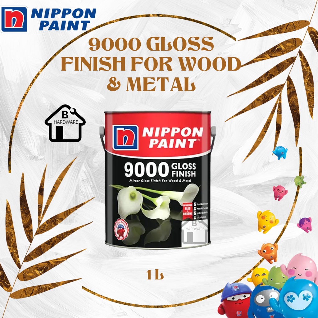 NIPPON PAINT 9000 GLOSS FINISH FOR WOOD & METAL 1L Shopee Malaysia