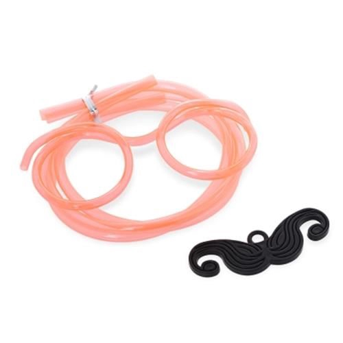 FUNNY DIY DRINKING GLASSES STRAW WITH MUSTACHE FOR PARTY (JACINTH