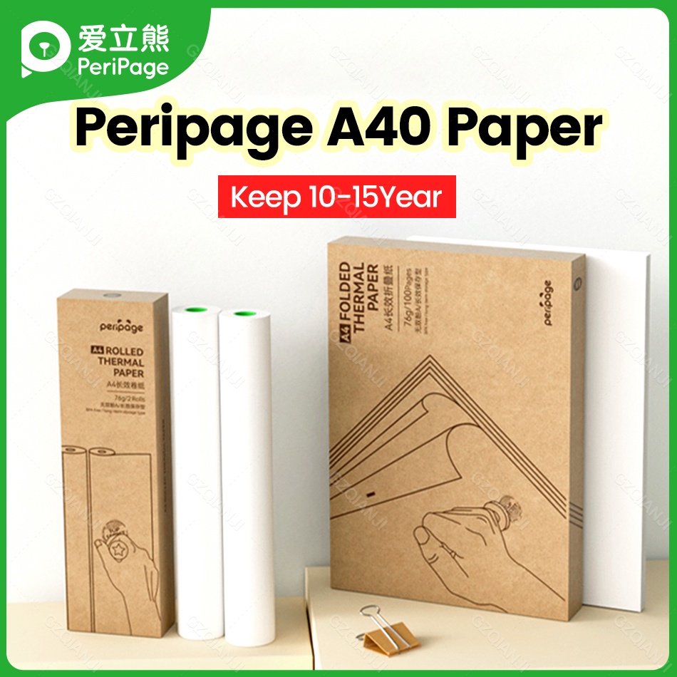 Peripage Thermal Printer A4 Paper Roll Folder Paper 210MM Waterproof