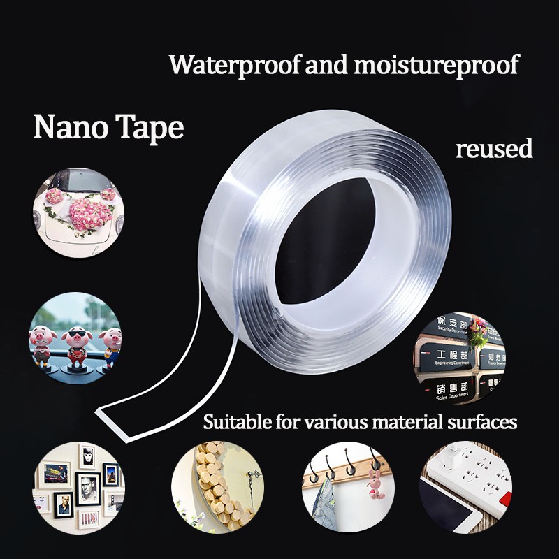 Multifunctional Strongly Sticky DoubleSided Adhesive Nano Tape