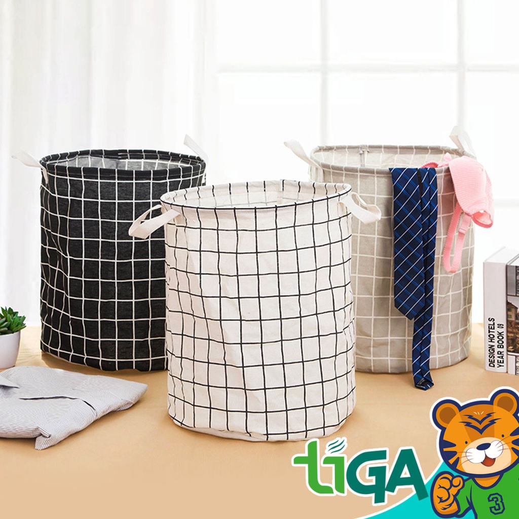 TIGA Foldable Laundry Basket Waterproof Storage Home Organizer Dirty