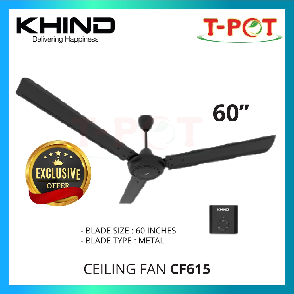 KHIND CEILING FAN 60" CF615 (Random Color) Shopee Malaysia