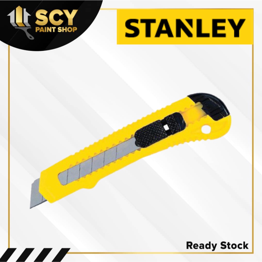 STANLEY Quick Point Cutter Knife 18mm/Pisau Tolak/纸皮刀/刀片/Small Knife