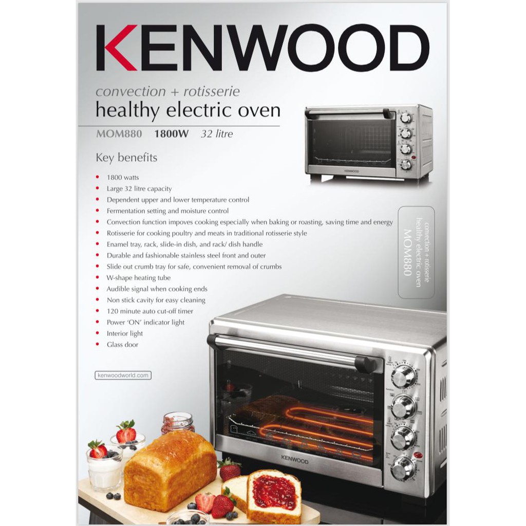 Kenwood MOM880BS 32L Functions With 120 Minutes Timer Healthy Electric