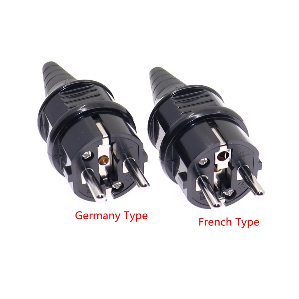 European Schuko 16A Power Plug IP44 Industry France/Germany Connector