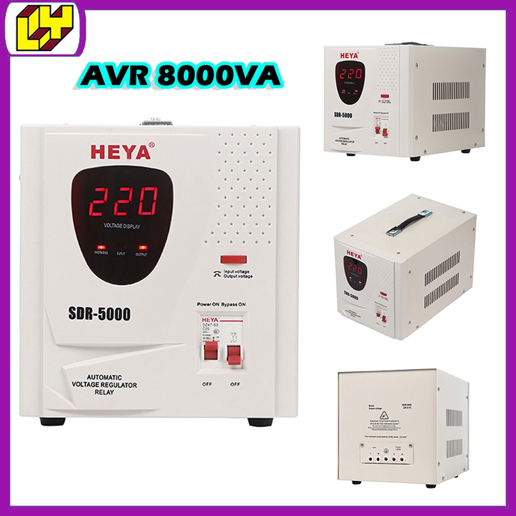 AVR 8000 watt AVR 8000va LED Relay Type Full Automatic AC Voltage