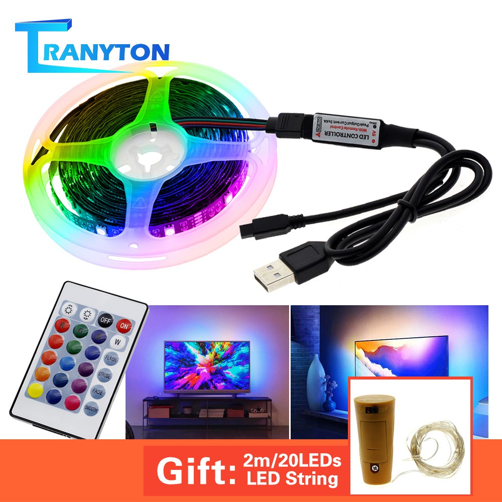 RGB Changeable USB LED Strip 5050 DIY Tik Tok light Flexible LED Light