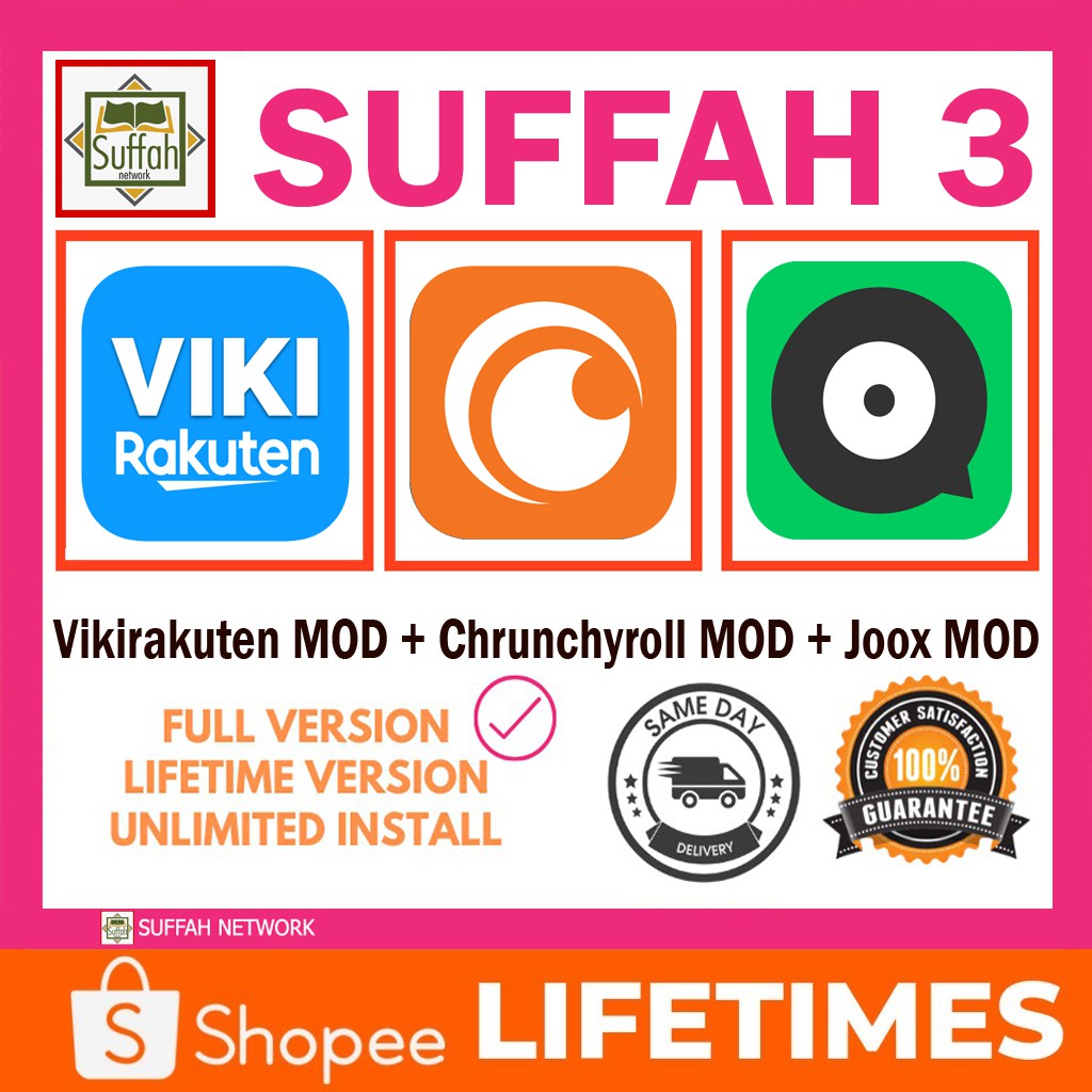 🔥SUFFAH🔥 Crunchyroll Premium Account LIFETIME + Viki Rakuten + Joox Vip