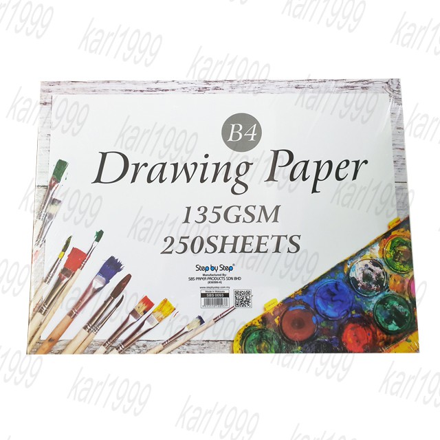 Drawing Block / Drawing Paper B4 Size 135gsm (250 sheets / pck