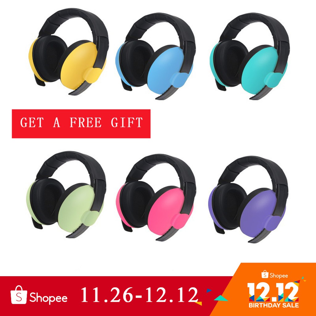(Ready Stock)Baby Earmuffs Hearing Protection Ear Defenders Safety Ear