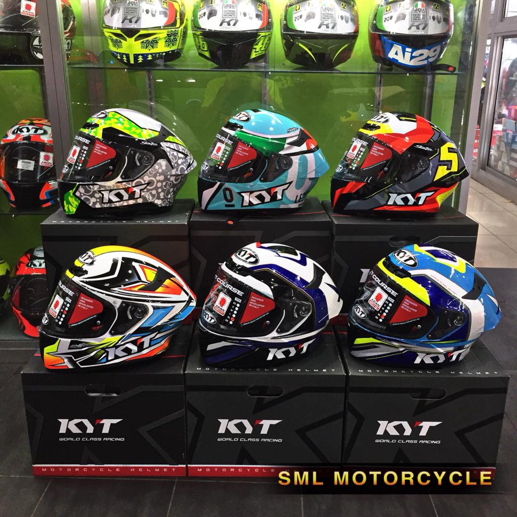KYT TTCOURSE Series (Full Face Helmet PINLOCK) TT Course Shopee Malaysia