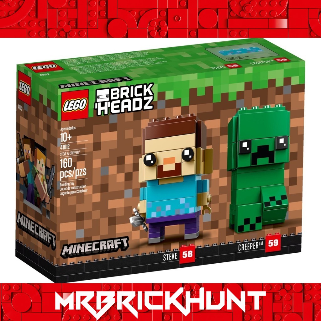 [MrBrickHunt] Lego 41612 Brickheadz Minecraft Steve and