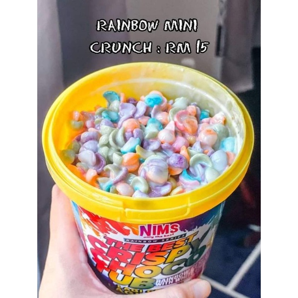 Nims Crispy Choco Tub Mini rainbow Shopee Malaysia