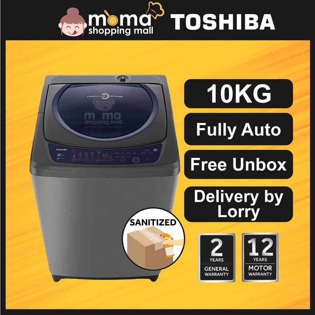 Toshiba 10KG AWH1100GM Top Load Circular Air Intake Washing Machine