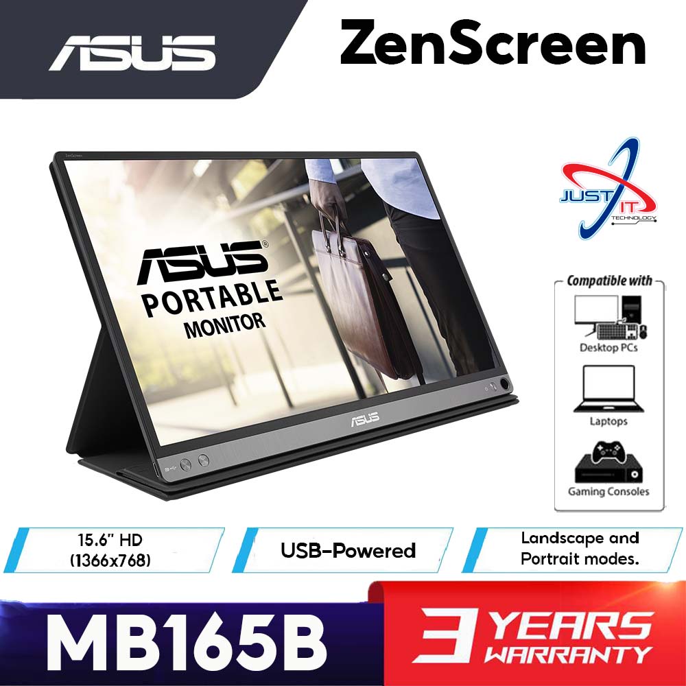 Asus Zenscreen MB165B 15.6" FHD Portable USB Monitor Shopee Malaysia