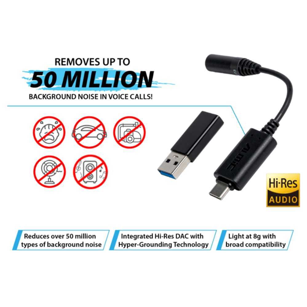 Asus AI Noise Canceling MIC ADAPTER with USBC Bundled USB 2.0 ASUS AI