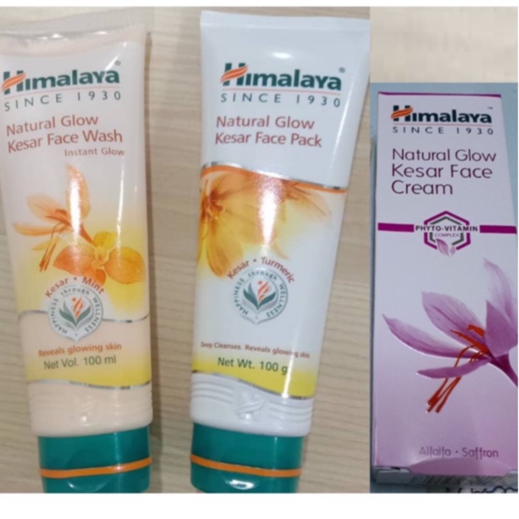 Himalaya Fairness Kesar Face Wash 100ml + Kesar Face Pack 100g + Kesar