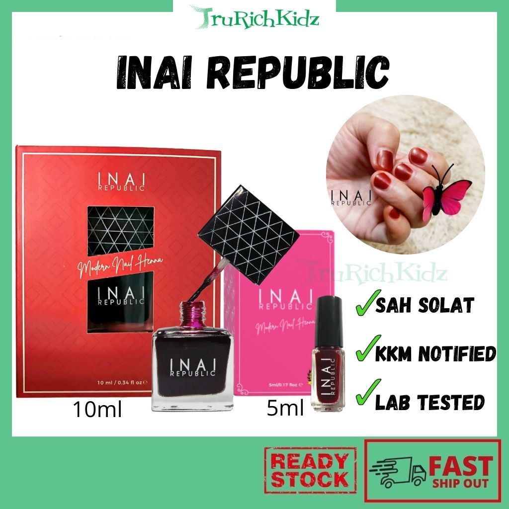 [ Halal Sah Solat ] Inai Kuku Republic HQ Original Henna Peel Off