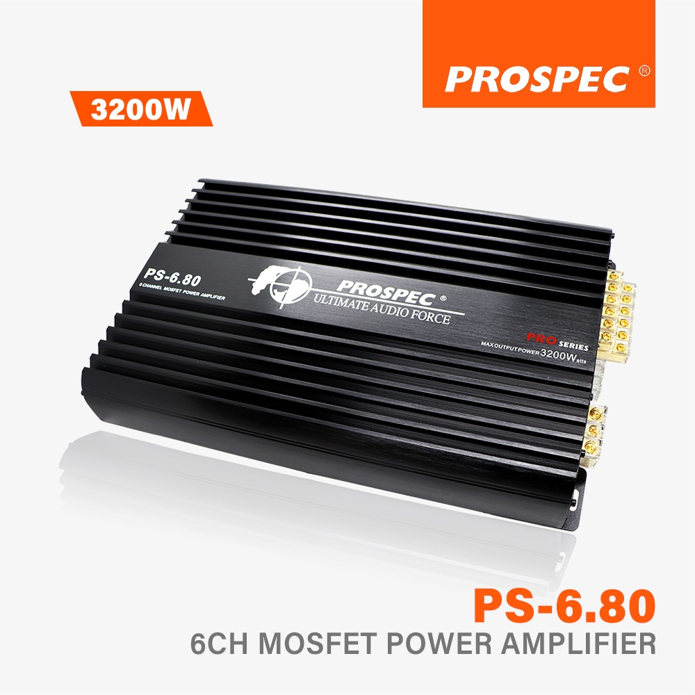 PROSPEC PS6.80 6 Channel Power Amplifier MOSFET 3200W PROSPEC Car