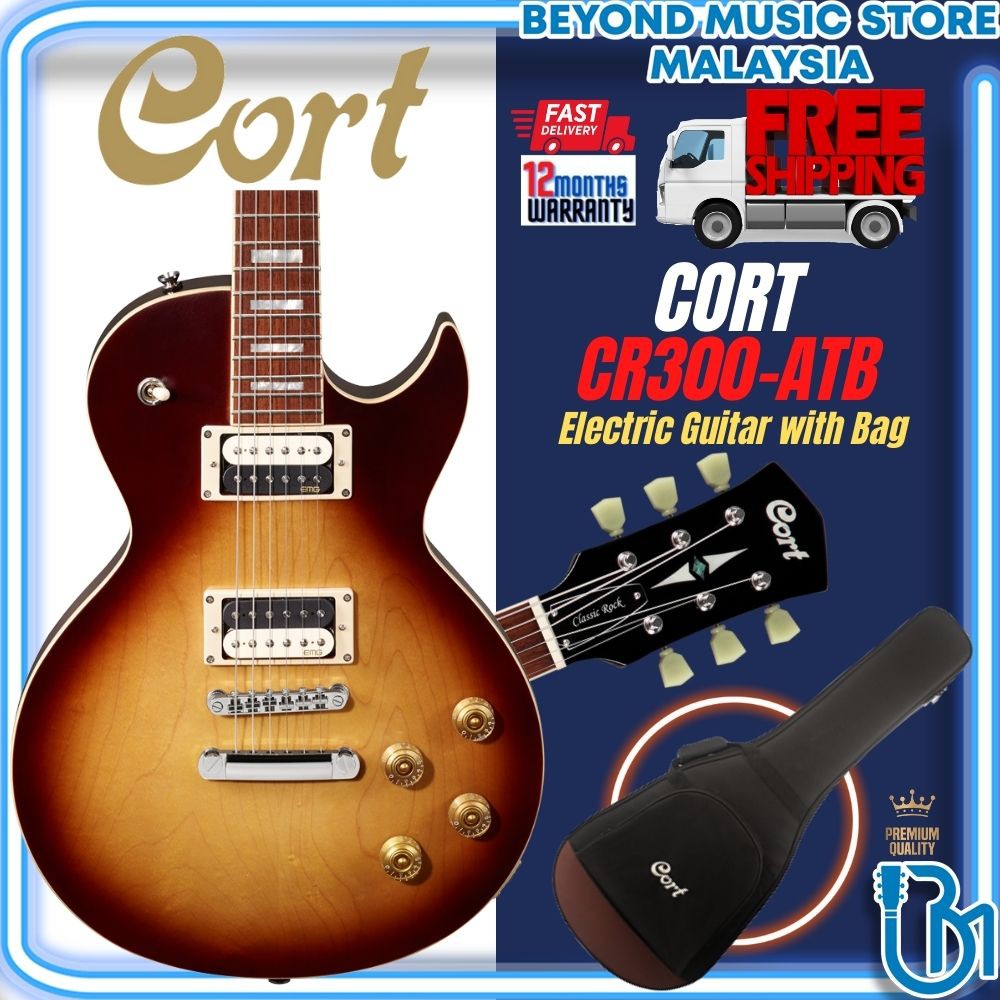 Cort CR300 Electric Guitar with Bag Aged Vintage Burst (CR300 CR 300