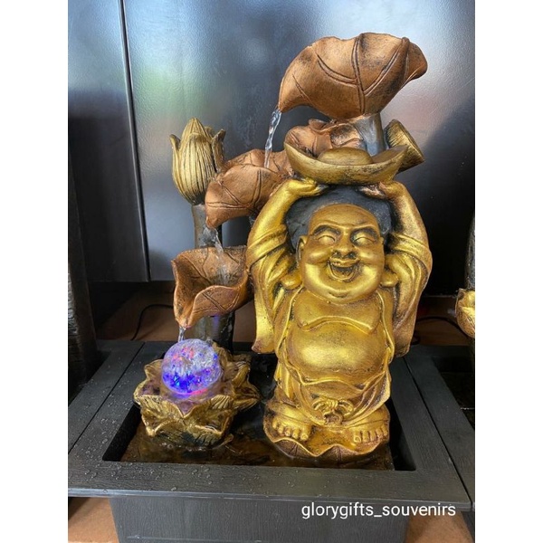 FREE SHIPPING Laughing Buddha Water Fountain/ Home Decor Water Fountain