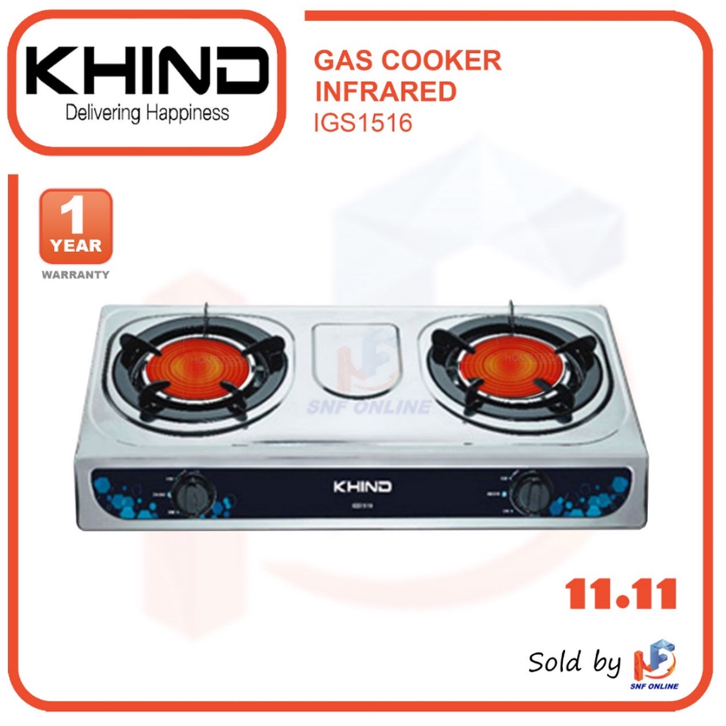 Khind Infrared Gas Stove dapur gas IGS1516 Shopee Malaysia