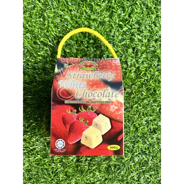 Strawberry White Chocolate 100g Shopee Malaysia