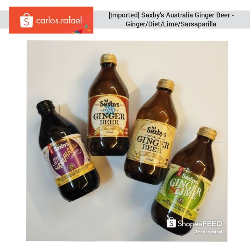 [375ml x 4btl] Saxby's Australia Halal Sugar Free Flavoured Sparkling