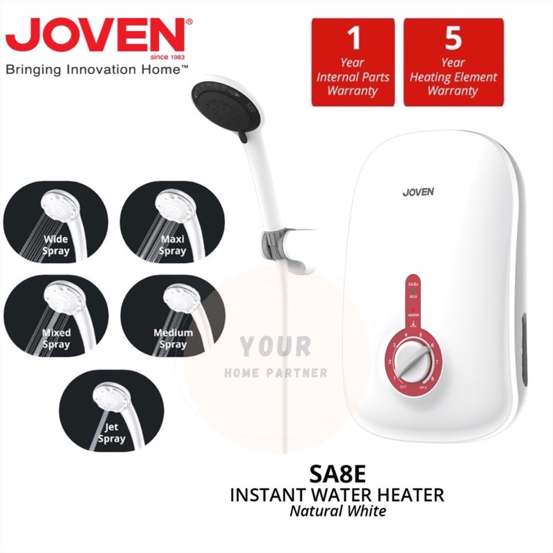 Joven Non Pump Instant Water Heater Without Pump SA8E Shopee Malaysia