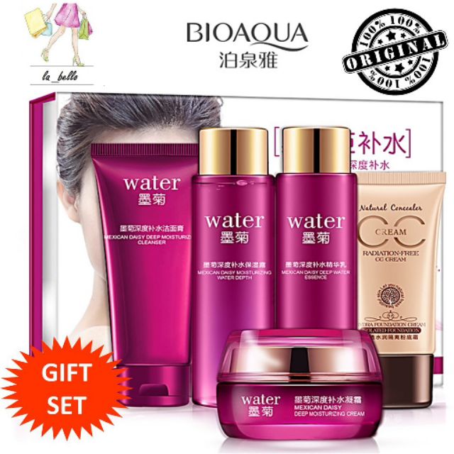Bioaqua Mexican Daisy Skin Care Gift Set [5 in 1] ORIGINAL Shopee