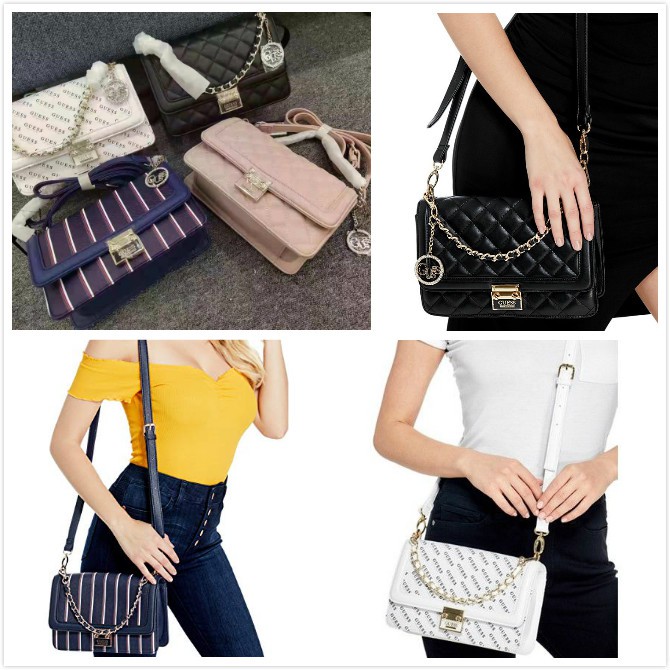 Guess Trista Cross Body Bag Women's Handle Shoulder Bag with Keychain