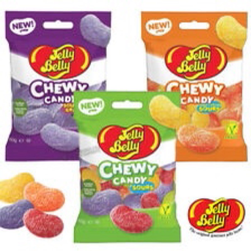 Jelly Belly Chewy Candy Lemon & Orange Sours / Grape Sours / Assorted