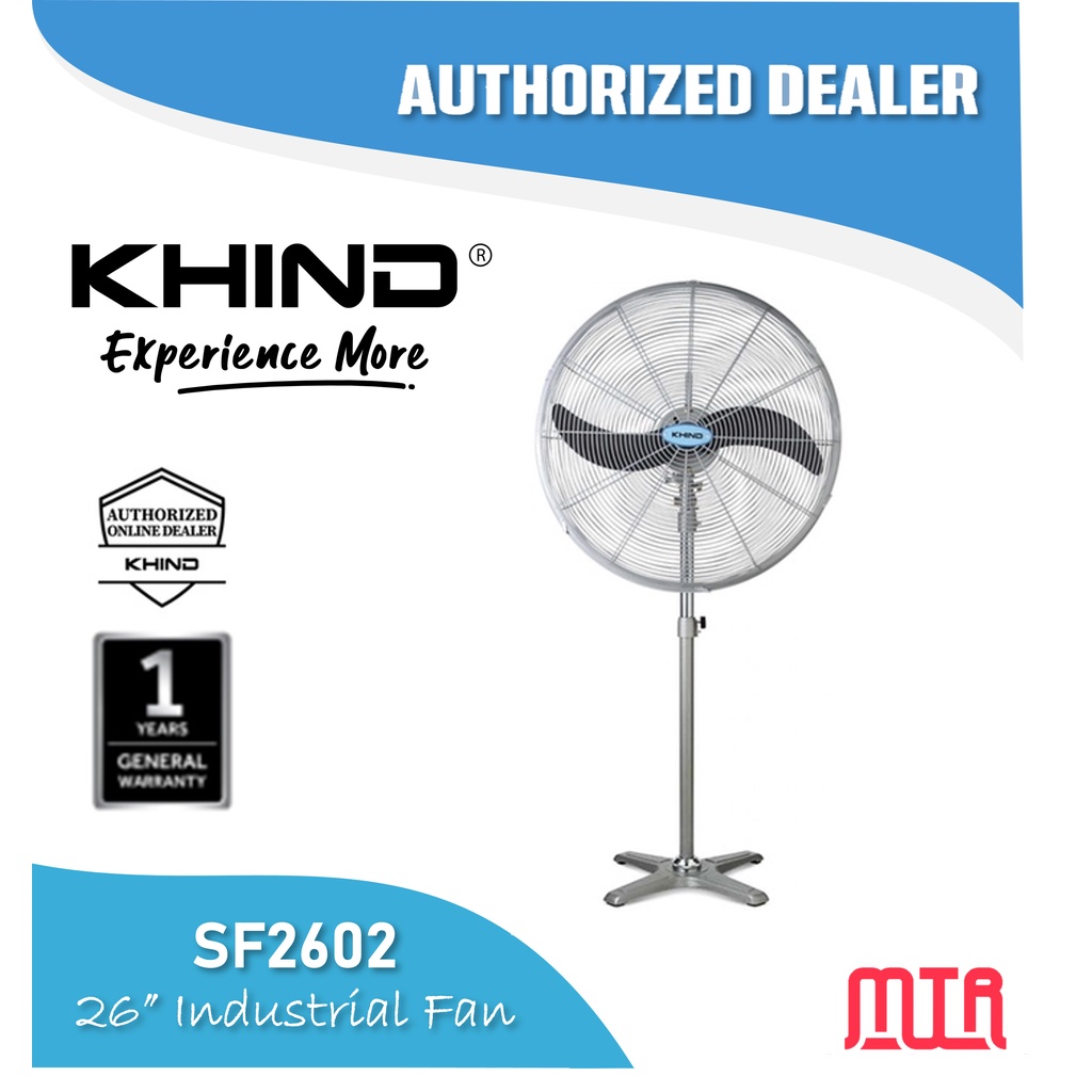 Khind 26" INDUSTRIAL Stand Fan SF2602 Shopee Malaysia