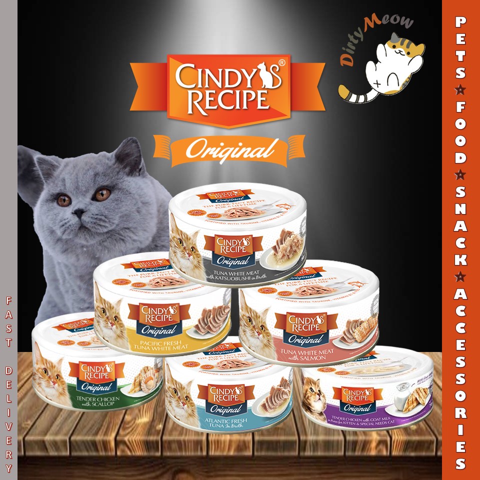 Cindy's Recipe Original Cat Canned Wet Food 80G/70G Shopee Malaysia