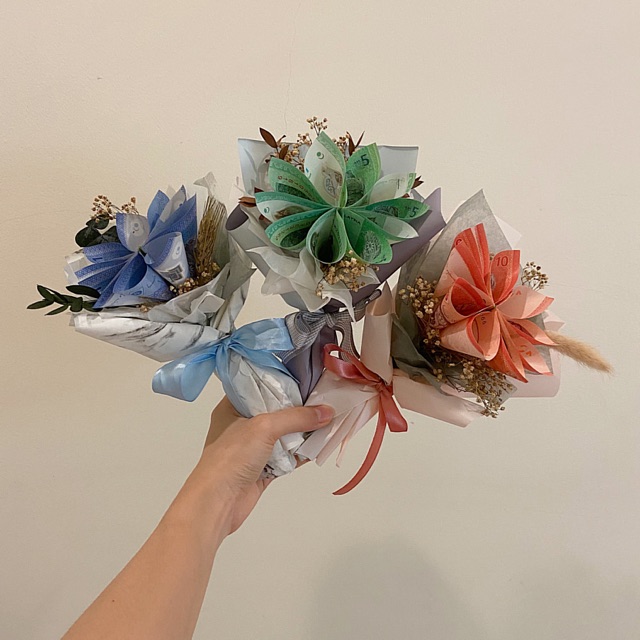 RM1RM10 CASH MONEY BOUQUET 钱花束 Bunga Bouquet Duit Cash Handmade
